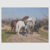 Rosa Bonheur | Relay Hunting (1887) 薄葉紙 (正面)