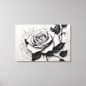 Rosa Branca Abstrata キャンバスプリント (正面)
