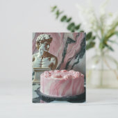 Rosa Cakes and a Marble Sculpture ポストカード (スタンド正面)