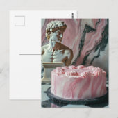 Rosa Cakes and a Marble Sculpture ポストカード (正面/裏面)