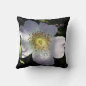 Rosa Canina, Dogバラwith Monogram クッション (裏面)