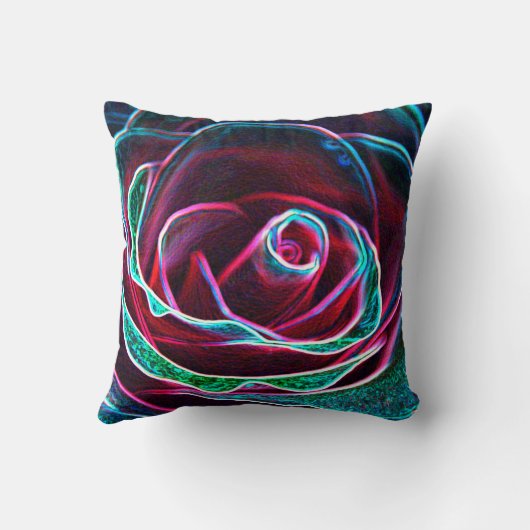 Rosa con efecto abstracto クッション (裏面)