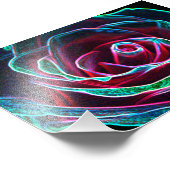 Rosa con efecto abstracto フォトプリント            (角)