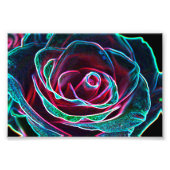 Rosa con efecto abstracto フォトプリント            (正面)