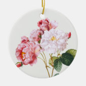 Rosa Damascena、ツリー セラミックオーナメント (正面)