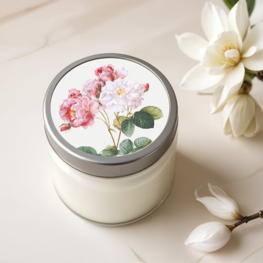 Rosa Damascena、ヴィンテージフローラ ラウンドシール