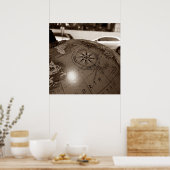 rosa dos ventos ポスター (キッチン)