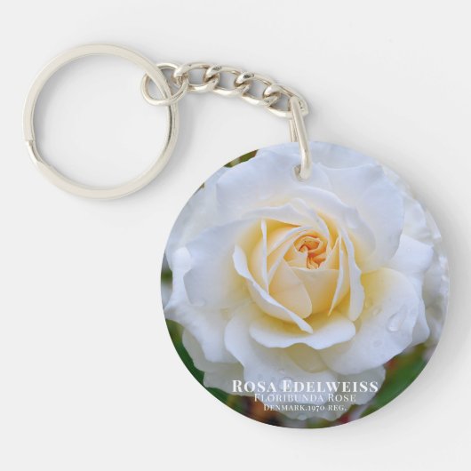Rosa Edelweiss [Acrylic Keychain] キーホルダー (正面)