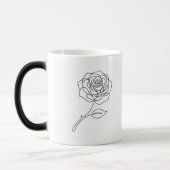 Rosa: Elegant One Line Art Mug モーフィングマグカップ (左)