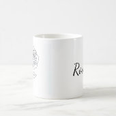 Rosa: Elegant One Line Art Mug モーフィングマグカップ (中央)