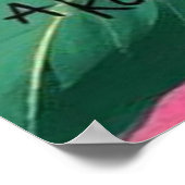 Rosa estilo pastel suave y delicado artístico ポスター (角)