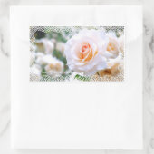Rosa French Lace [Rectangular Seal] 長方形シール (バッグ)