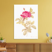 Rosa Gallica Pontiana、「レ・バラ」より キャンバスプリント (インサイチュ (リビング))