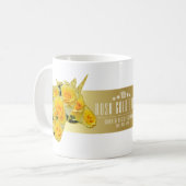 Rosa Gold Bunny コーヒーマグカップ (正面左)