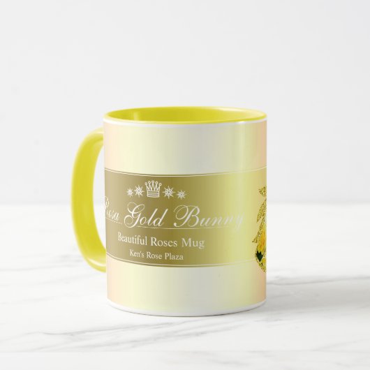 Rosa Gold Bunny マグカップ (正面左)