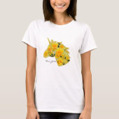Rosa Gold Bunny Tシャツ (正面)