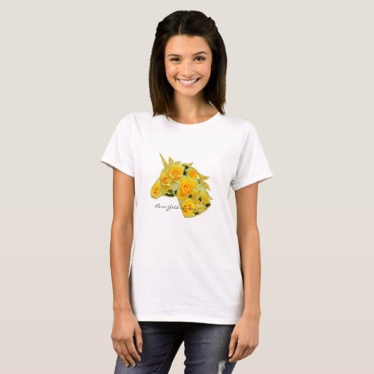Rosa Gold Bunny Tシャツ (正面フル)