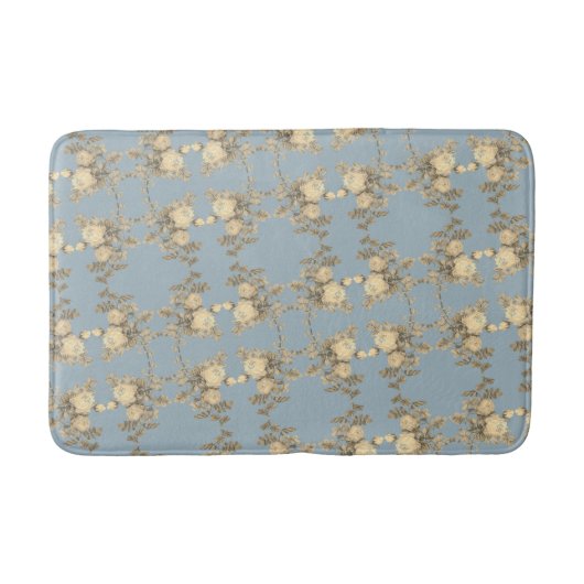 Rosa hemisphaerica – Rosa sulfurea – yellow roses バスマット (正面)