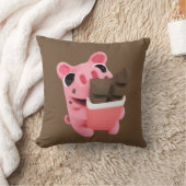 Rosa is a share chocolate クッション (ブランケット)