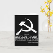 Rosa Luxemburg Quote - Socialist &amp; Communist P カード (黄色い花)