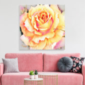 Rosa ‘Manyo’ [Premium Canvas] キャンバスプリント (インサイチュ (リビング))