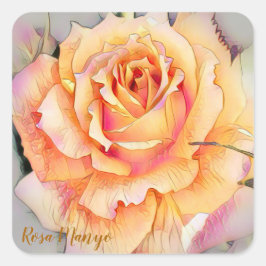 Rosa ‘Manyo’ [Square Seal] スクエアシール