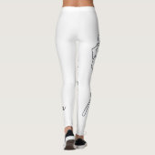 Rosa Minimalist Line Art Leggings レギンス (裏面)