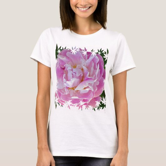 Rosa Pfingstrose Tシャツ (正面)