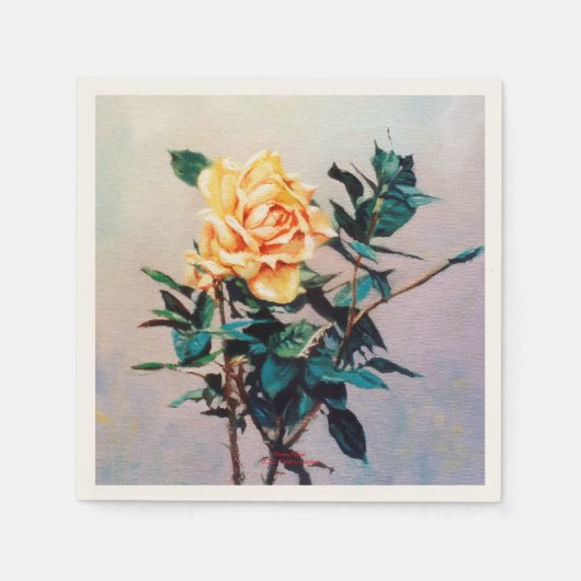 Rosa/Rose スタンダードカクテルナプキン (正面)