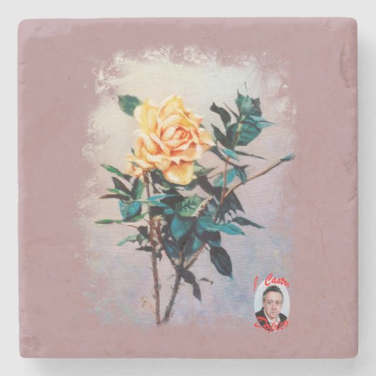 Rosa/Rose ストーンコースター (正面)