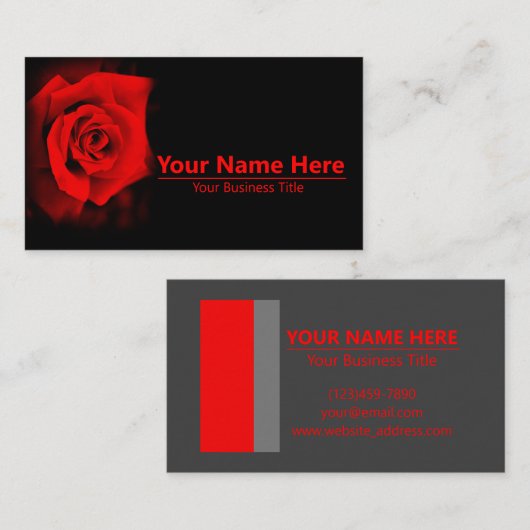Rosa‘Rose Osaka’:Business Card 名刺 (正面/裏面)