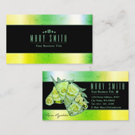 Rosa Ryokko 名刺 (正面/裏面)