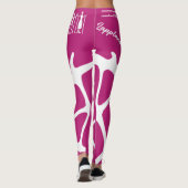 Rosa samiskt inspierade tecken レギンス (裏面)