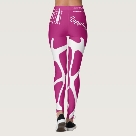 Rosa samiskt inspierade tecken レギンス (裏面)