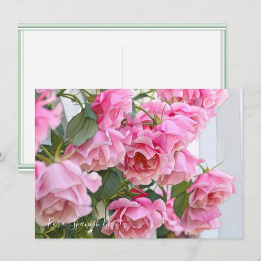Rosa Spanish Beauty: Flat Card (正面/裏面)