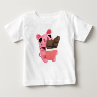 Rosa the Pig Chocolate ベビーTシャツ