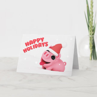 Rosa the Pig Christmas Card シーズンカード