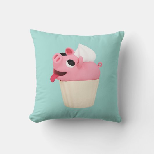 Rosa the Pig Cup Cake クッション (正面)