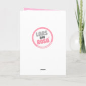 Rosa the Pig Happy Birthday card カード (裏面)