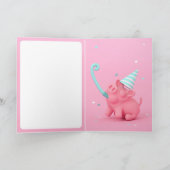 Rosa the Pig Happy Birthday card カード (内部)