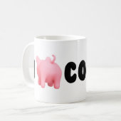 Rosa the Pig I Rosa Coffee Mug コーヒーマグカップ (正面左)