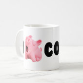 Rosa the Pig I Rosa Lazy Coffee Mug コーヒーマグカップ (正面左)