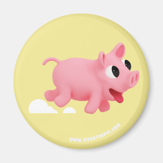 Rosa the Pig love Running マグネット