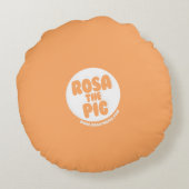 Rosa the Pig Puppy Eyes ラウンドクッション (裏面)