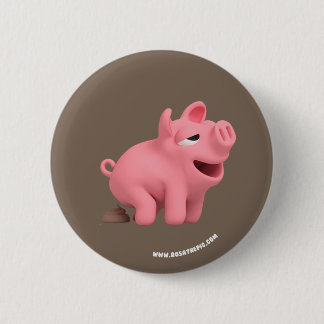 Rosa the Pig takes a Poop 缶バッジ