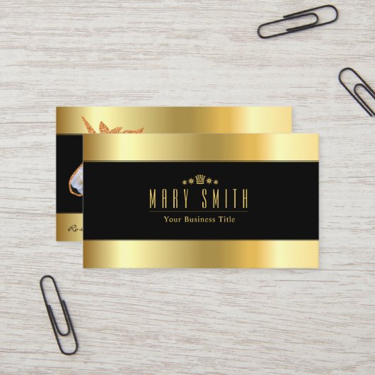 Rosa White Arrow 名刺 (正面/裏面インサイチュ)