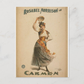Rosabel Morrison, in 'Carmen'レトロ劇場 ポストカード