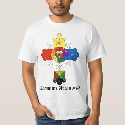 RosaCruz Hermética Arcanum Arcanorum Tシャツ (正面)