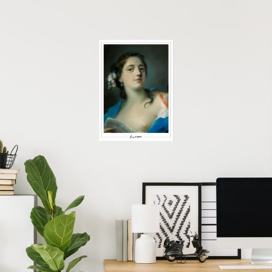 Rosalba Carriera Zeading Art Poster #4 ポスター (ホームオフィス)
