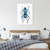 Rosalia Alpina beetle キャンバスプリント (インサイチュ (寝室))